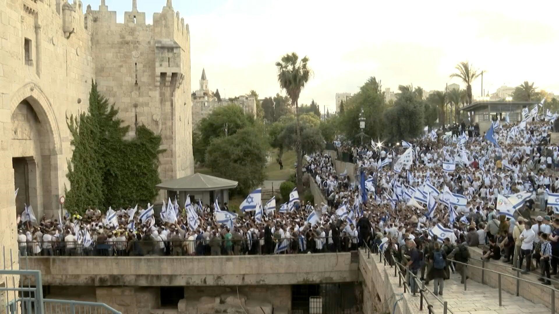 Tensions high as Israel nationalists march into east Jerusalem